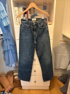 Agolde Men's Relaxed Straight Jeans in Dark Indigo